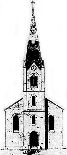 Zeichnung Kirche Oberwambach
